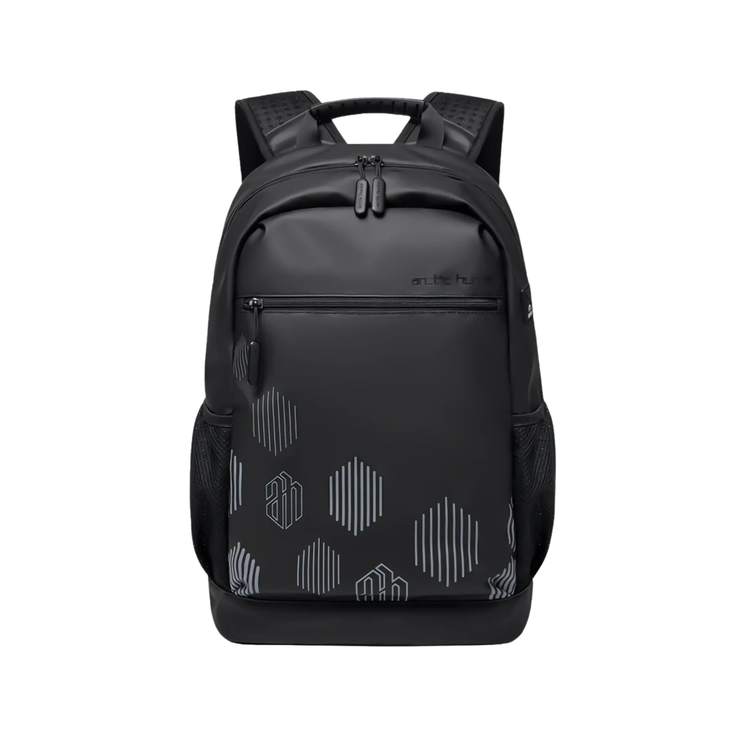 Arctic Hunter B00489 black laptop backpack with multiple compartments, ideal for travel, office, and daily use in Bangladesh