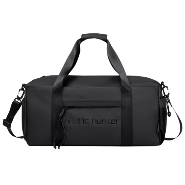 Black Arctic Hunter LX00537 waterproof anti-theft duffel bag with multiple compartments, shoe storage, and laptop - Arctic Hunter Bag Price in BD
