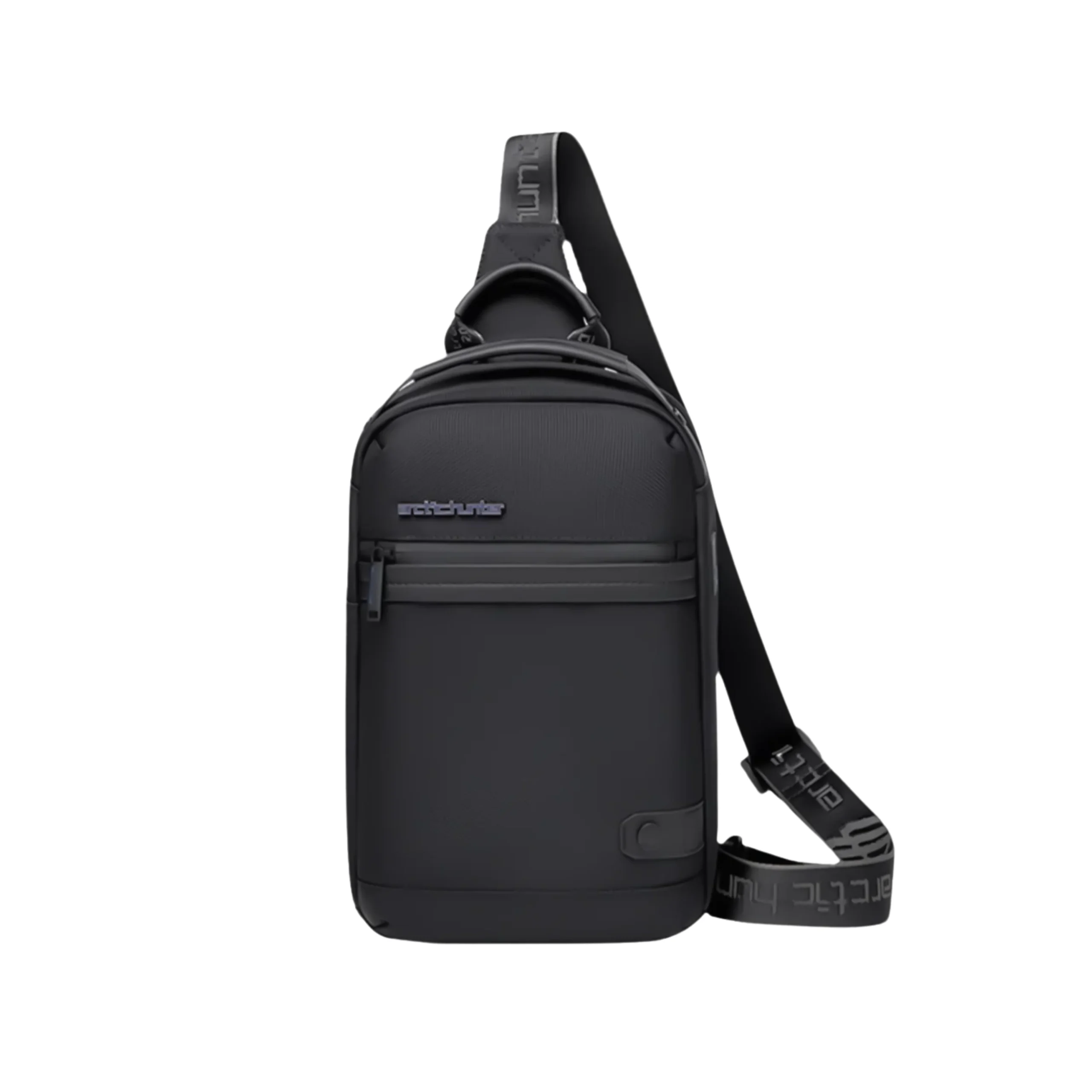 Arctic Hunter XB00141 black anti-theft crossbody shoulder bag for men, ideal for daily use and travel in Bangladesh