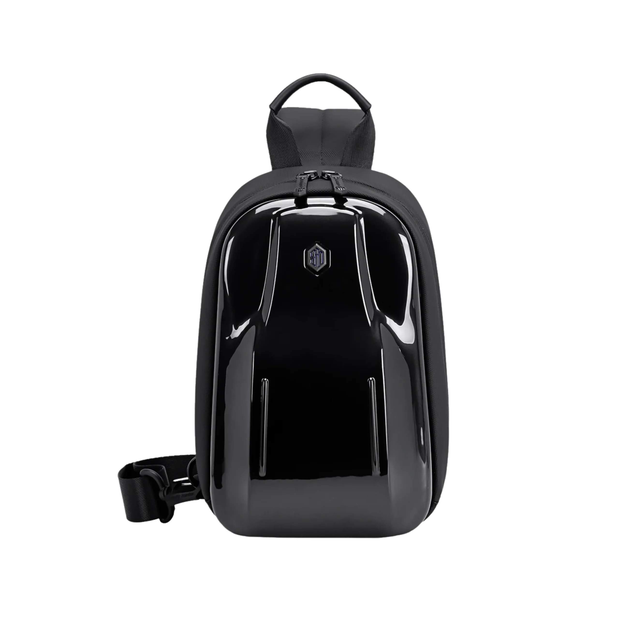 Arctic Hunter XB00551 black waterproof hard shell anti-theft sling crossbody bag for men, durable and travel-friendly in Bangladesh