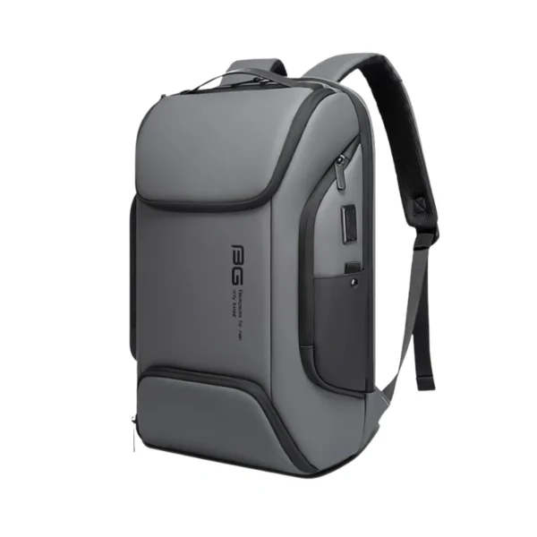 BANGE BG-7267 Laptop Backpack with USB Charging Port, Waterproof 15.6 Inch Office Bag Black & Gray in Bangladesh