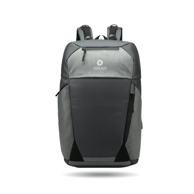 Ozuko 9214 waterproof laptop backpack for men with USB charging, ideal for weekend trips and luxury travel in Bangladesh
