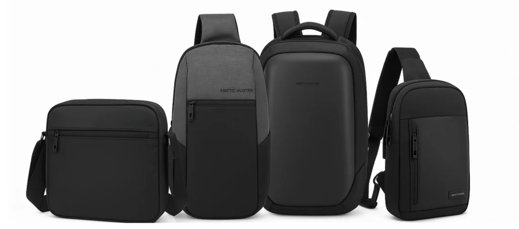 Arctic Hunter crossbody bag Price in Bangladesh black and grey, stylish and durable backpack available in Bangladesh online shop Dhaka