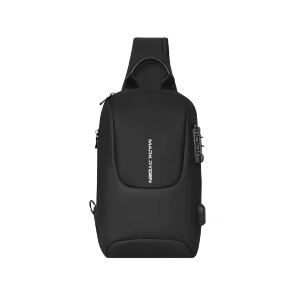 Mark Ryden MR-7039 anti-theft crossbody sling bag black, durable and stylish shoulder bag for travel, daily and office use in Bangladesh