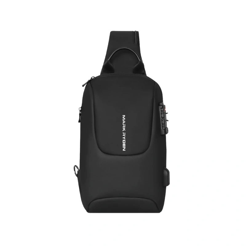 Mark Ryden MR-7039 anti-theft crossbody sling bag black, durable and stylish shoulder bag for travel, daily and office use in Bangladesh
