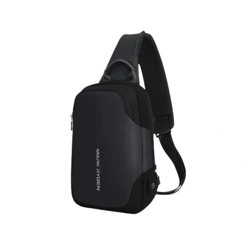 Mark Ryden MR-7056 mini secret backpack black, one-strap crossbody side bag, lightweight and stylish for travel, office, and daily use in Bangladesh