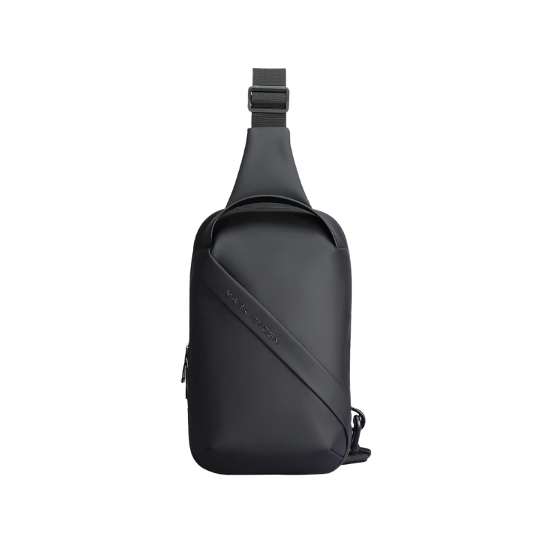 Mark Ryden MR-8518 one-strap anti-theft crossbody sling bag black, lightweight and durable for travel, office, and daily use in Bangladesh